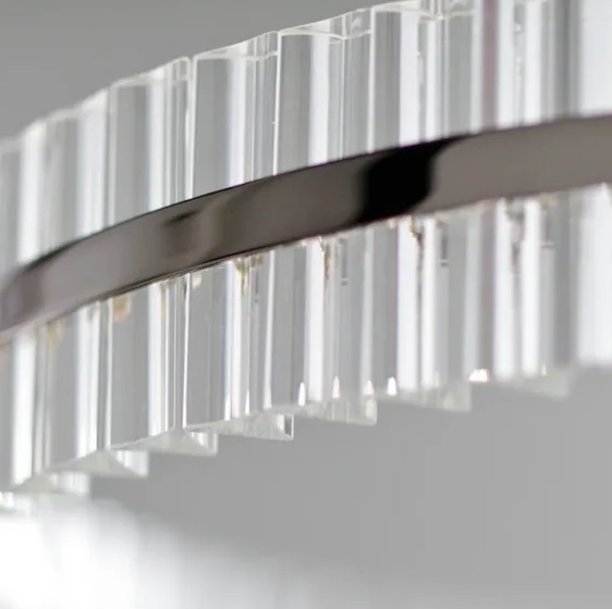 Светильник MD.6008 BLACK/ЧЕРНЫЙ D400+600/H1200/1/LED/100W/4500K ASK DZN22-05