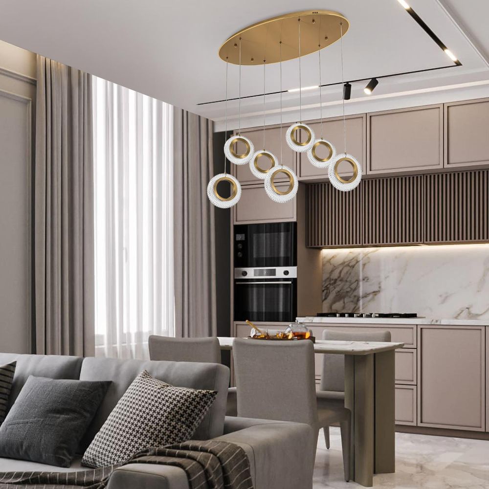 Подвесной светильник 40*80 см, 48W, 4000К MODELUX ML.89023.7 BS бронза