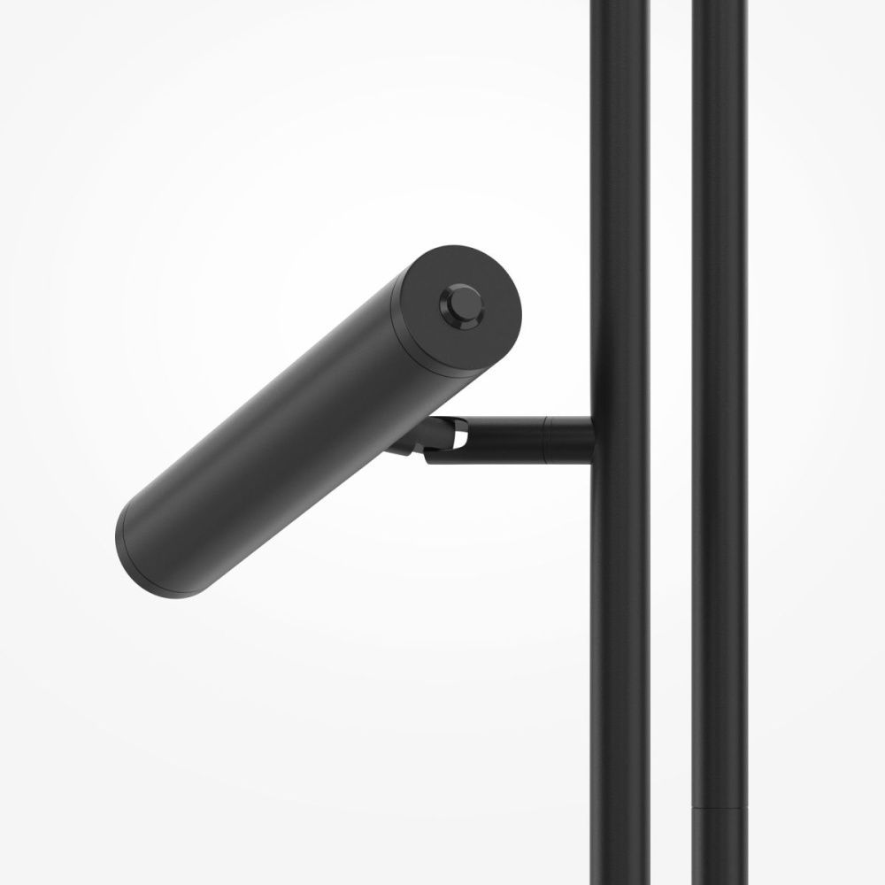 Торшер 145 см, 6W, 3000K, Maytoni Trust MOD460FL-L6B3K, черный