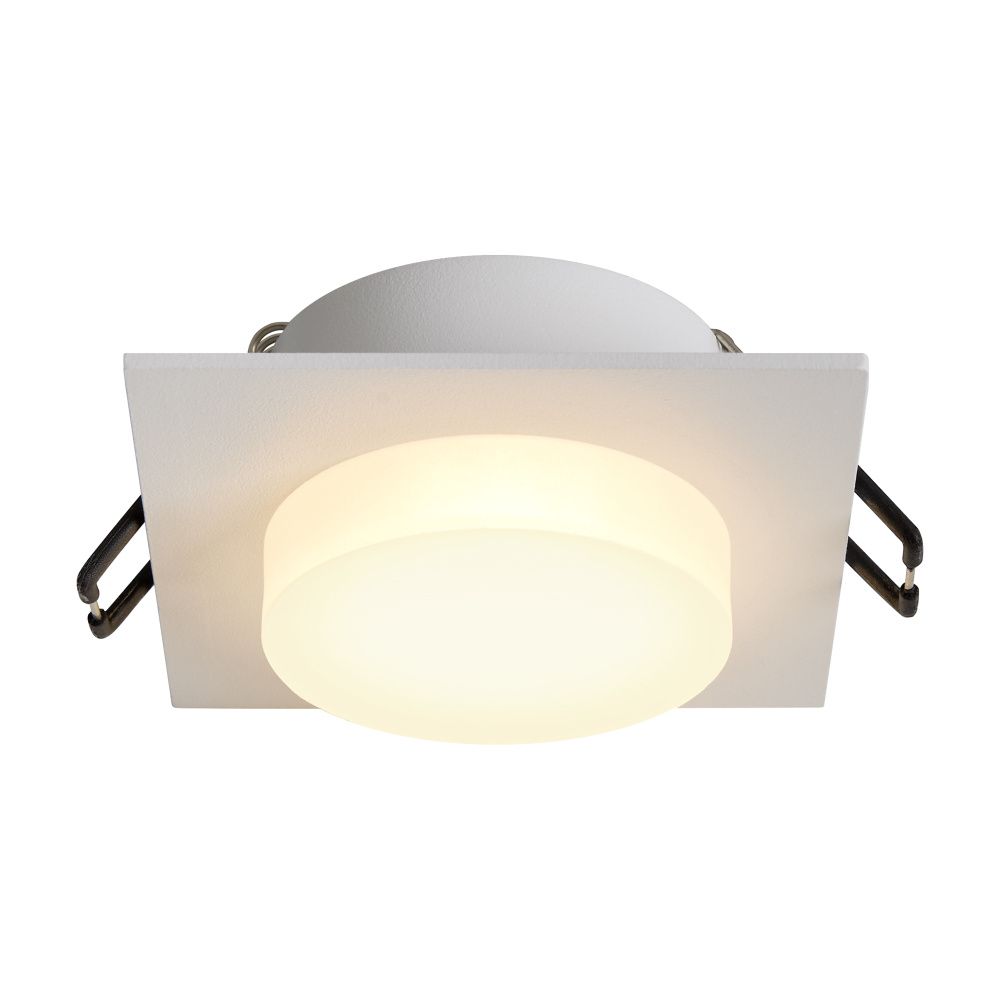 Встраиваемый светильник 8*8*-3,3 см, 1*GU10*10W Voltega  VGL7237DLB-01W1, Белый