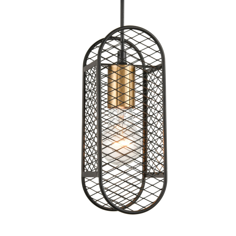 Подвесной светильник  10*149 см, 1*E27 черный, золото Vele Luce City VL6342P01