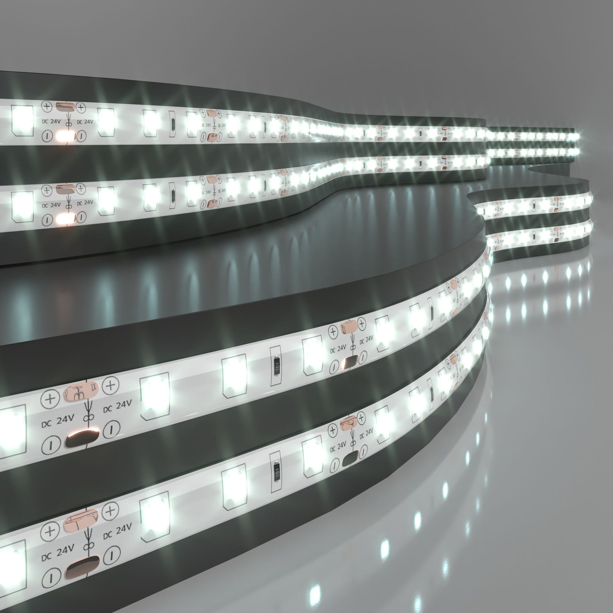 Светодиодная лента Лента светодиодная 24V 4,8W 60Led 2835 IP65 холодный белый, 5м Elektrostandard