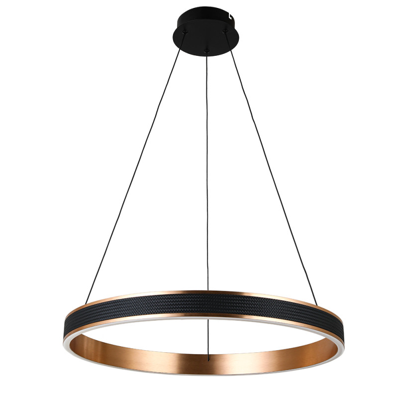 Люстра 60*5 см, 1 LED*45W, 4000 К, Divinare Avanti 1926/17 SP-1, Латунь