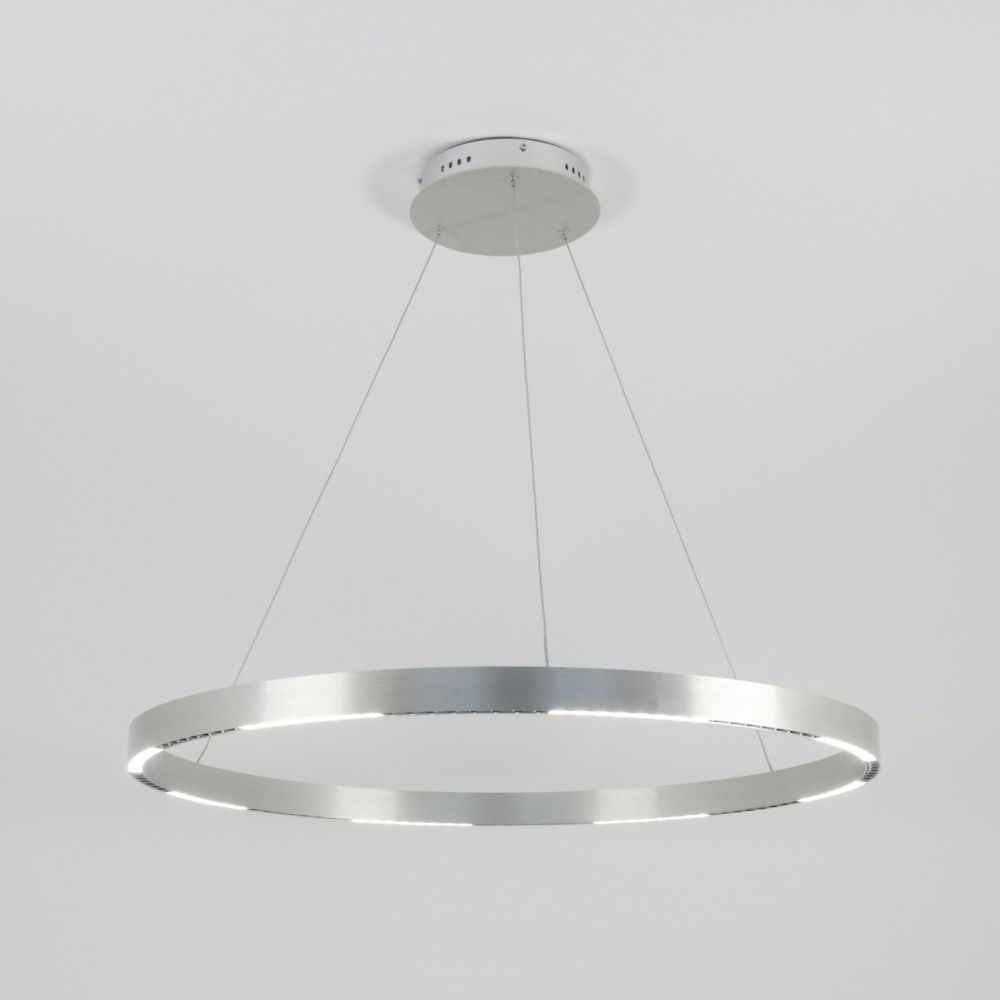 Светильник подвесн.ElegantLight DZN-8246 АЛЮМИНИЙ СЕРЕБРО D800/H1200/16/LED/128W/4000-4200K 22-09