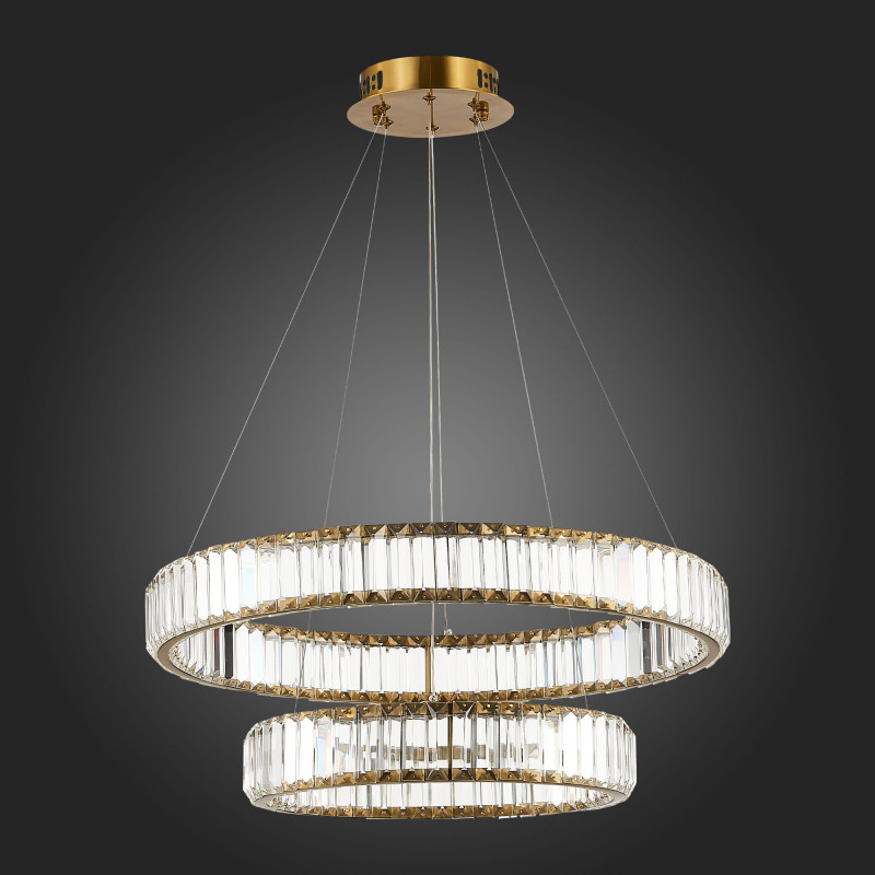 Люстра подвесная 62 см, 70W 4000K ST LUCE TIVOLI SL1622.303.02 Латунь