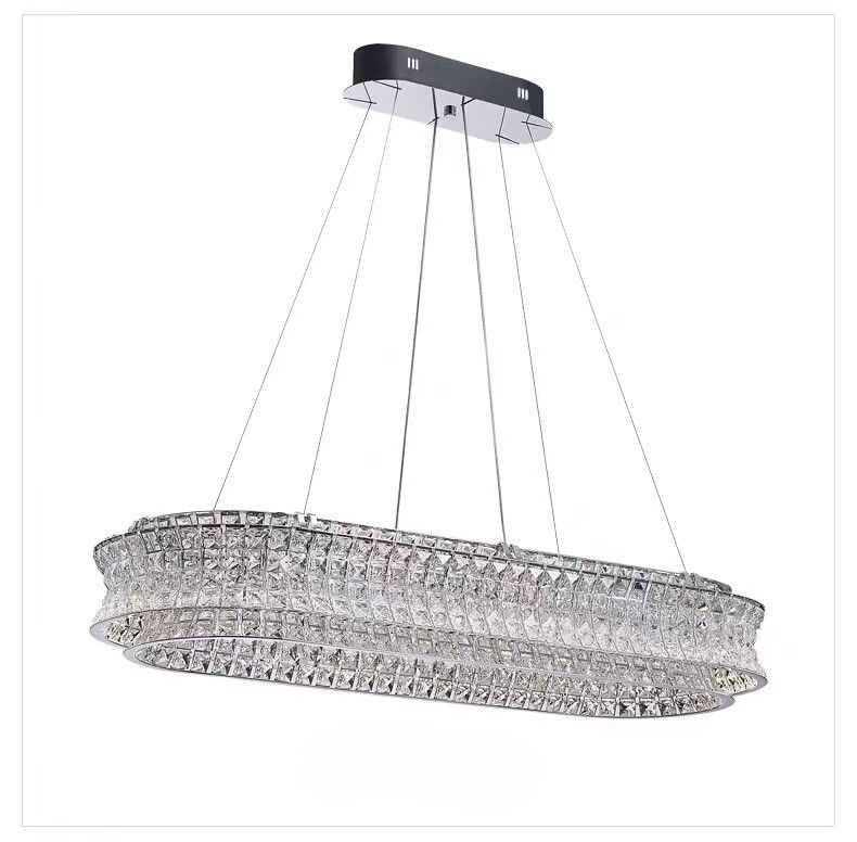 Люстра 8829-L1000, L1000*280 / H160 LED, 120W, 3000/4000/6000K, Alva Donna, Хром