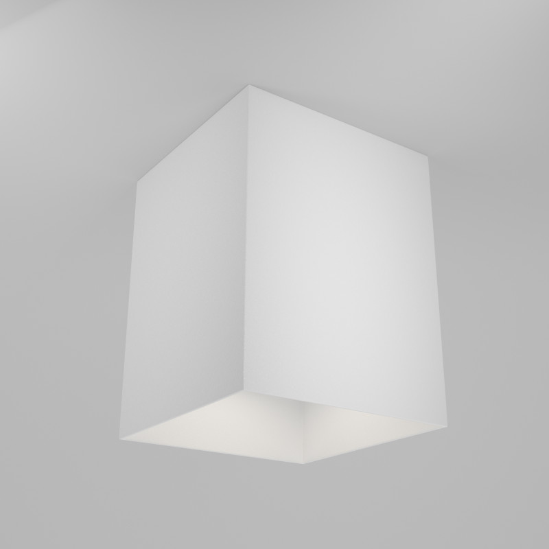 Светильник 9*9 см, GU10 50W, Maytoni Alfa C015CL-01W, белый