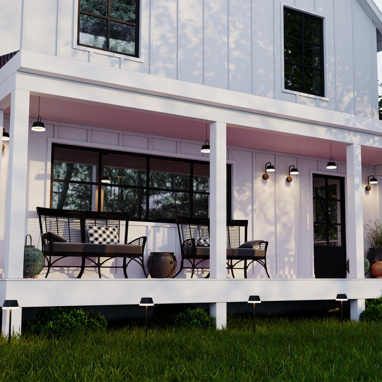 Светильник светодиодный 15 см, 10W, 4000K, NovoTech STREET GONNA 358459, черный