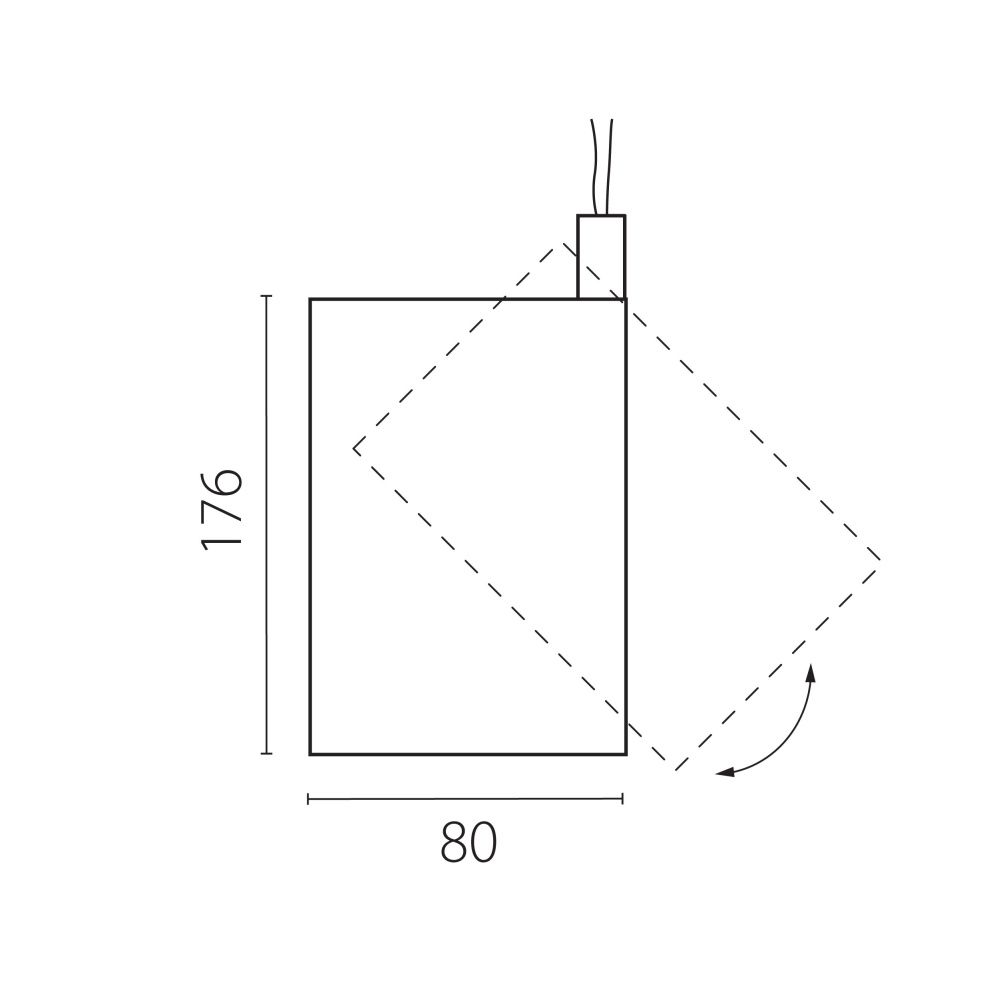 Светильник профессиональный тушка BARRA/QUATTRO высокого качества света с углом рассеивания 20-55G *8*17,6 см, *30W, 2700-4200-6000K, Lightstar Canno Pro 304306, Белый