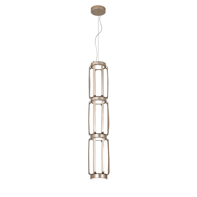 Подвесной светильник 15*15*150 см, LED, 47W, 3000К-6000K, Indigo CAPSULA V000158L золотой, 14027/4P Gold