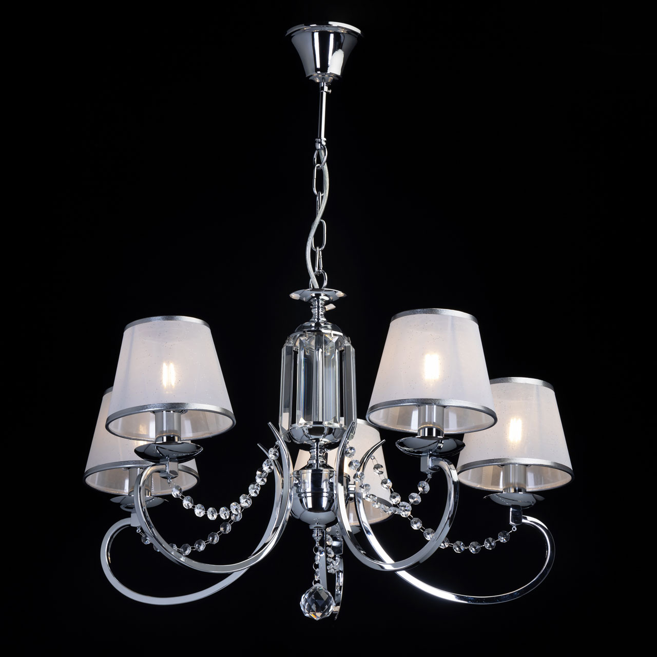 Люстра 66*106 см, 5*E14 хром MW-Light Федерика 684013005