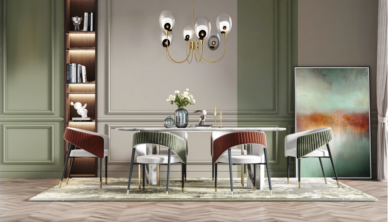 Светильник 95 см, Maytoni Aura MOD016PL-06BS, латунь