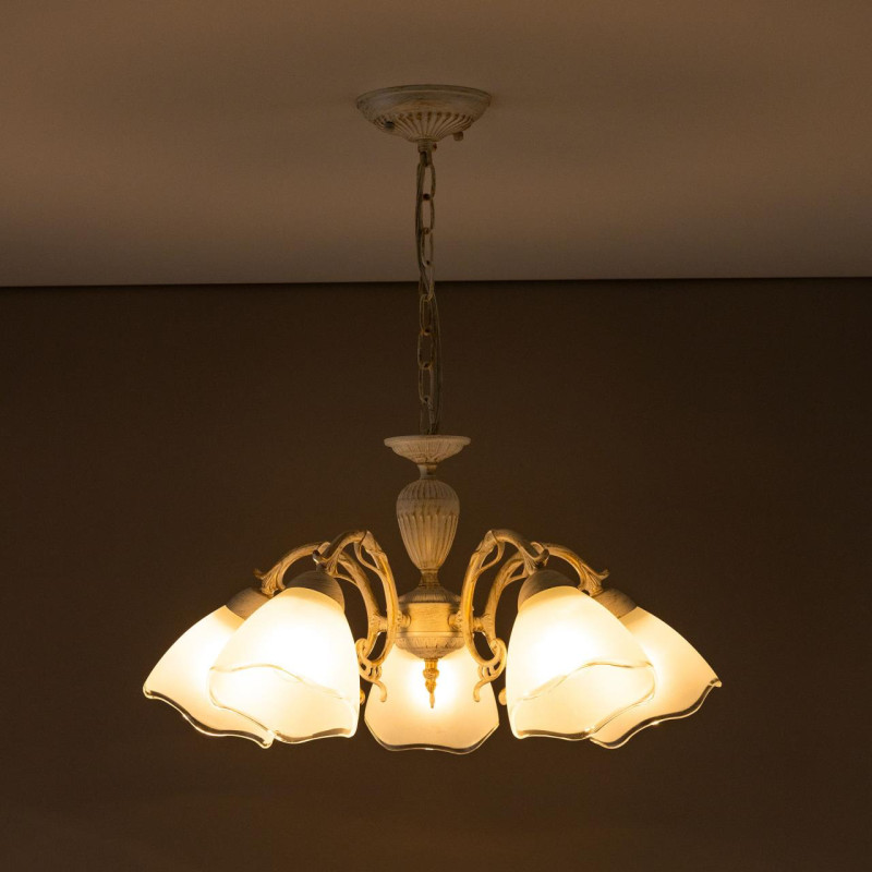 Люстра 56 см Citilux Латур CL413250 белый/золото