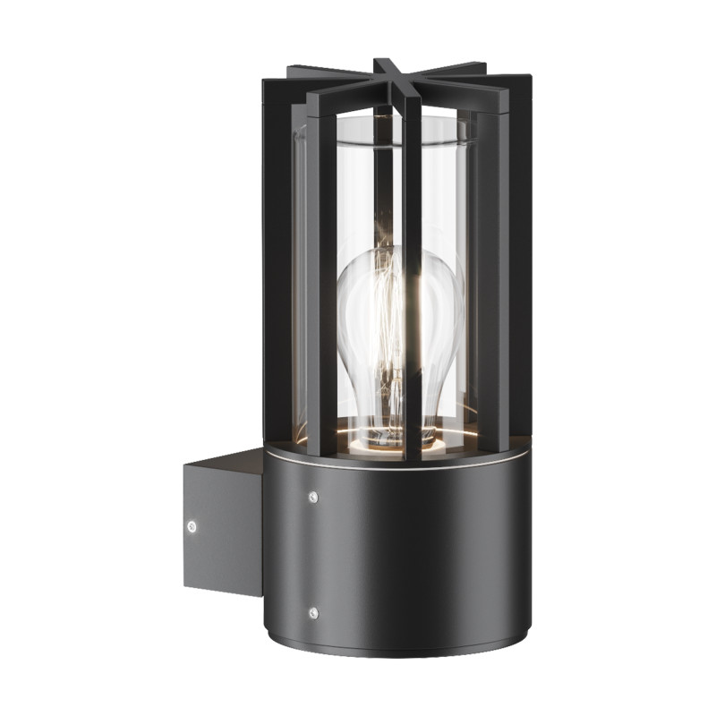 Светильник настенный 25*12*15,5 см, 1*E27, 15W, Maytoni BARREL O453WL-01GF серый