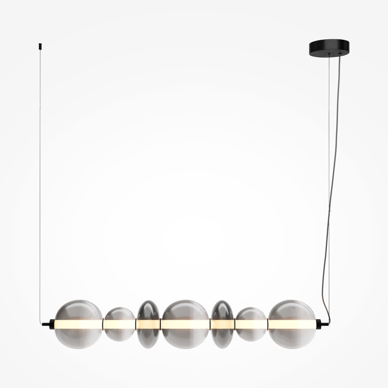 Подвесной светильник 117,5*20*325 см, LED, 40W, 3000К, Maytoni Futuro MOD307PL-L40B3K черный