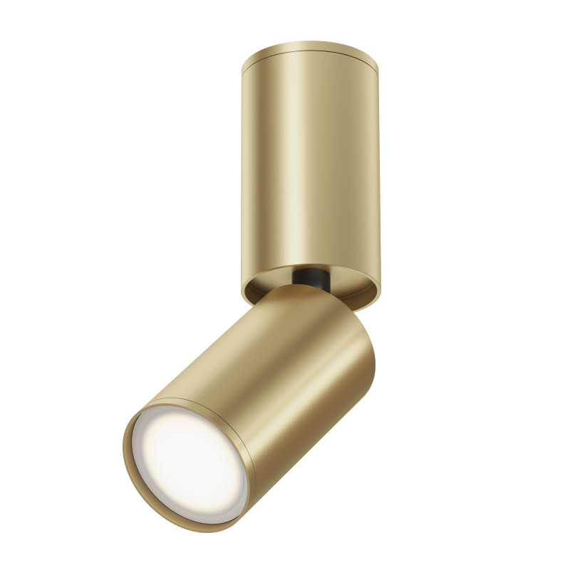 Светильник 5*5 см, GU10 10W, Maytoni Focus S C051CL-01G, золото