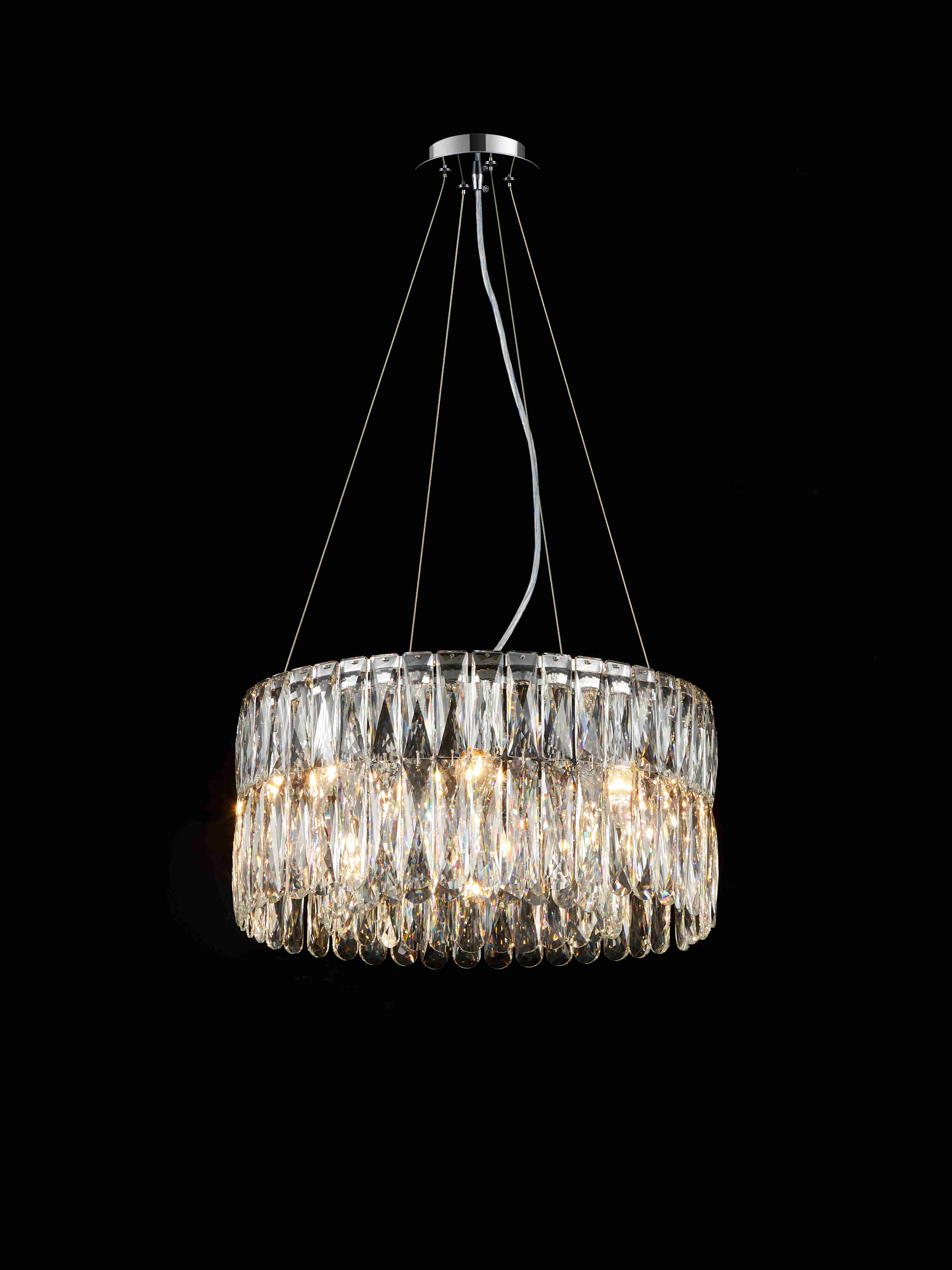 Люстра 500*220, *E14, 40W NewRgy Cristallo M22-ф500*H220 CHROME, Хром