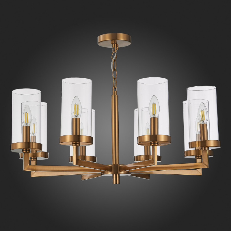 Люстра подвесная 75 см, ST LUCE MASINE SL1171.303.08 Латунь