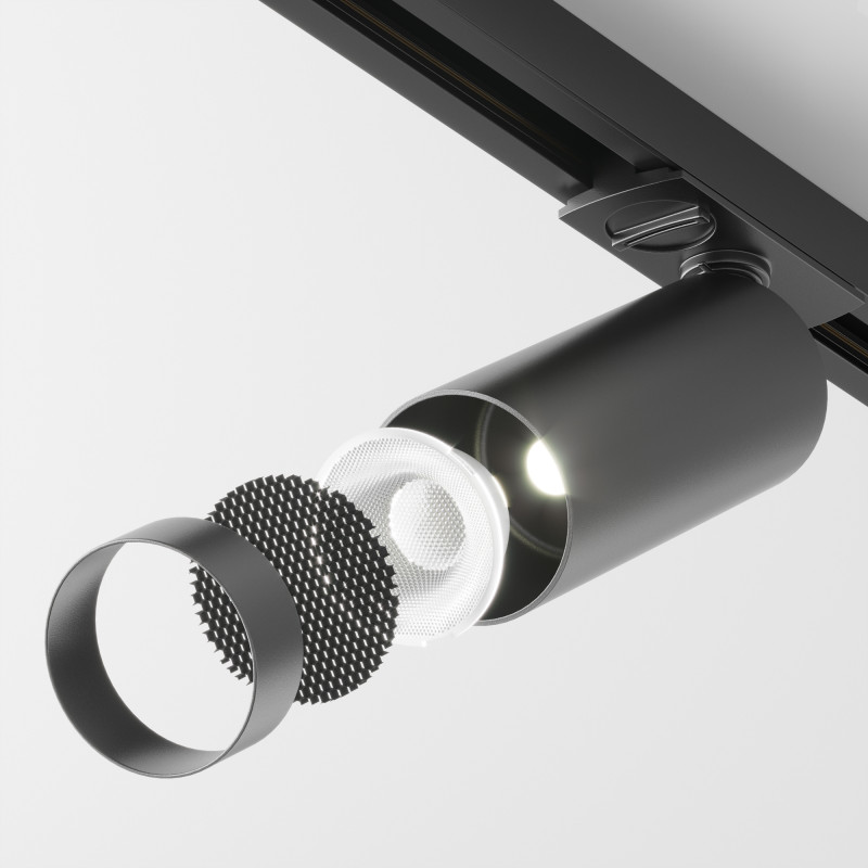 Светильник 16 см, 12W, 4000K, Maytoni Unity Focus LED TR021-1-12B4K-W-D-B, черный, 24°, Dim Triac