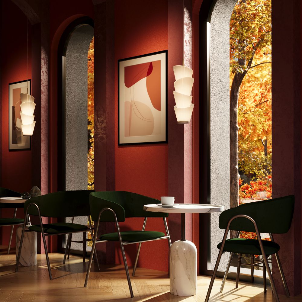 Подвесной светильник 13,5*15*72-362 см, LED*14W, 3000K, Maytoni Seoul MOD374PL-L28W3K, Белый