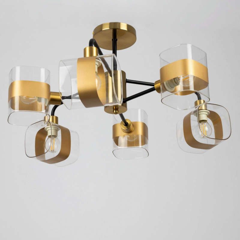 Люстра 55 см Citilux Бертон CL140161 бронза/черный