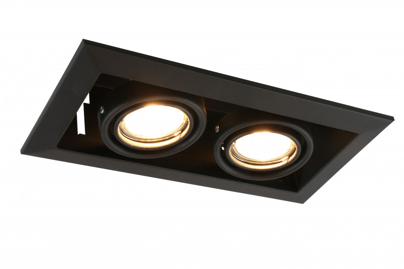 Встраиваемый стандартный светильник Arte Lamp A5941PL-2BK, черный
