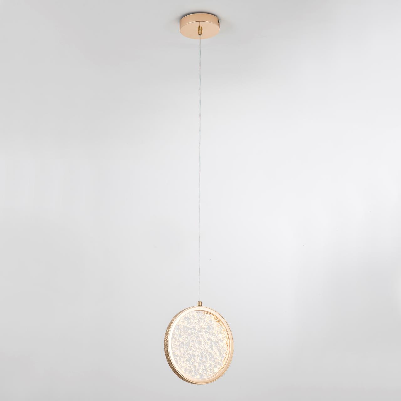 Подвесной светильник 20*2,5*100 см, LED 10W, 4000K, Золото LED4U L7108-200 GD