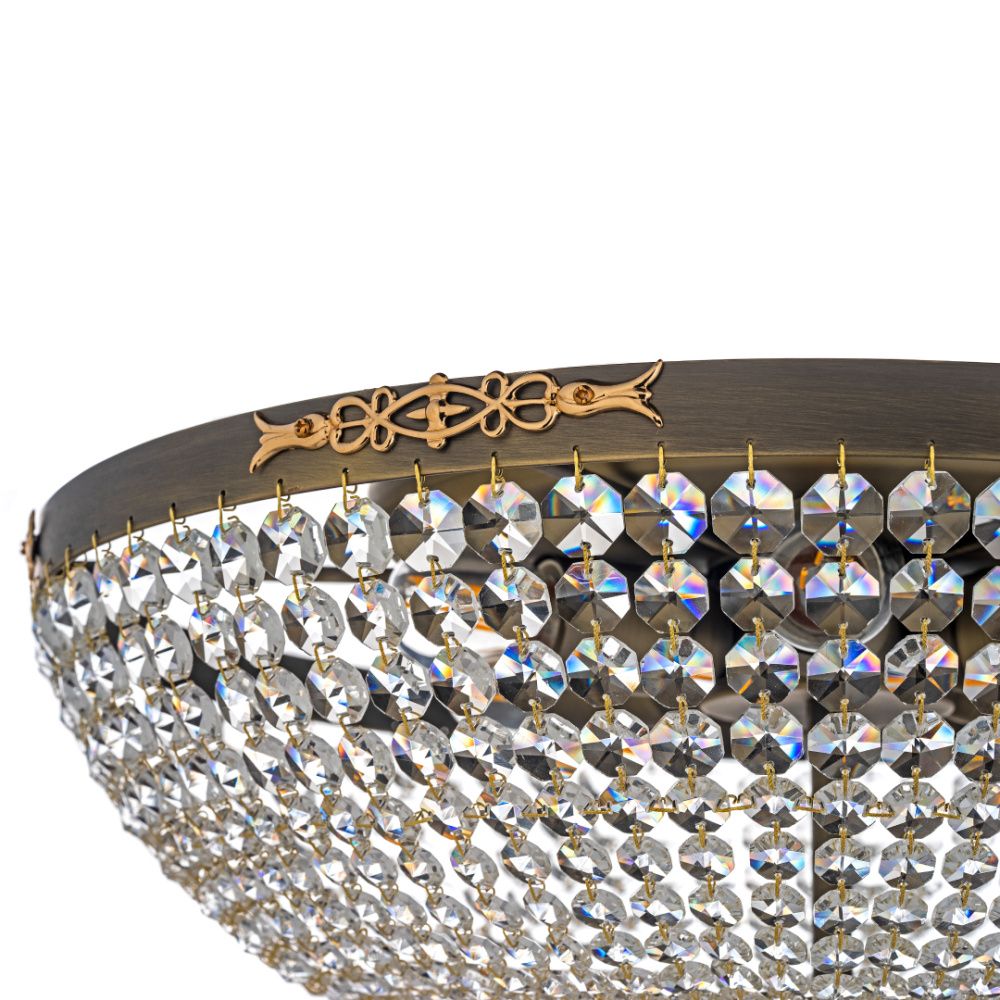 Люстра *50*30 см, 6*E27*60W, Dio D`arte Lodi Antique Lodi E 1.2.50.100 A, Бронза