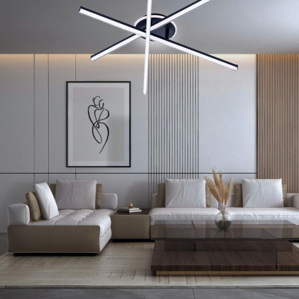 Накладная люстра 90*14 см, 75W, 3000-6000K, Citilux Trent   CL203631 черный