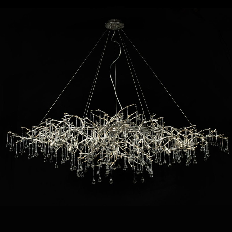 Люстра 180*90 см, 18*G9*W, Loft It 10067/1800 SG Bijout, Золото с серебром