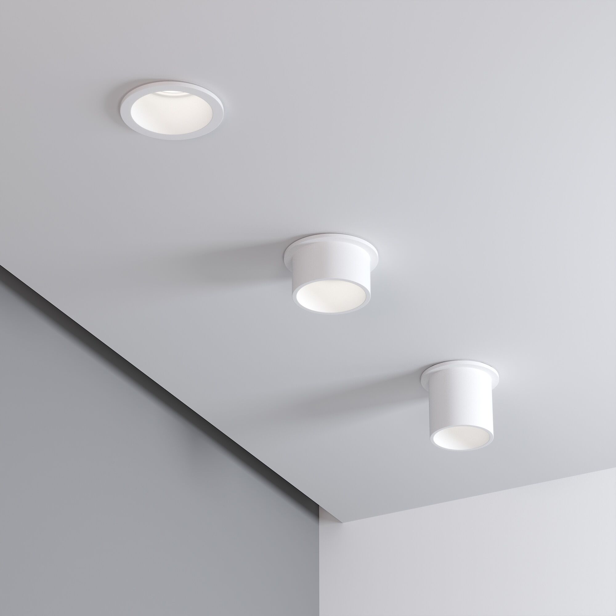 Потолочный акцентный светильник 7*7*5 см, 50W  Elektrostandard Moll 25004/01 белый