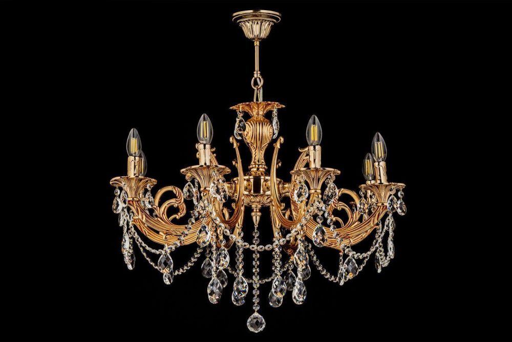 Люстра *75*50 см, 8*E14*40W, Dio D`arte Carisio Carisio E 1.1.8.600 GB, Золото