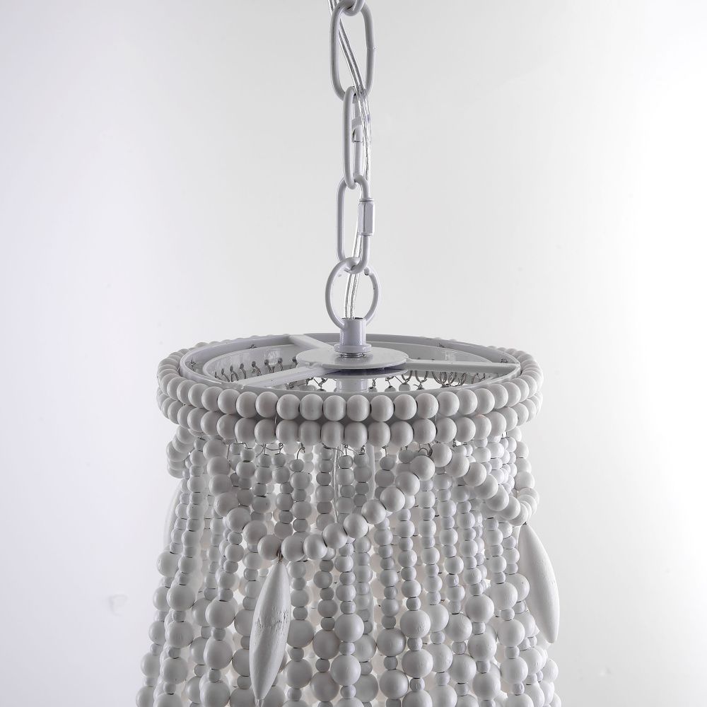 Люстра Anselme White Wood Large Chandelier 50*50*70 см, 5*E14*40W, ImperiumLoft 40.1934-0, Белый