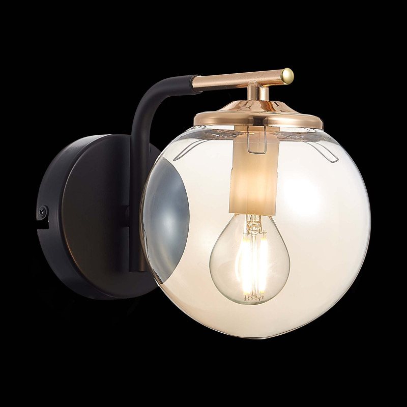 Бра 13 см,  EVOLUCE LITERNO SLE106901-01 Черный