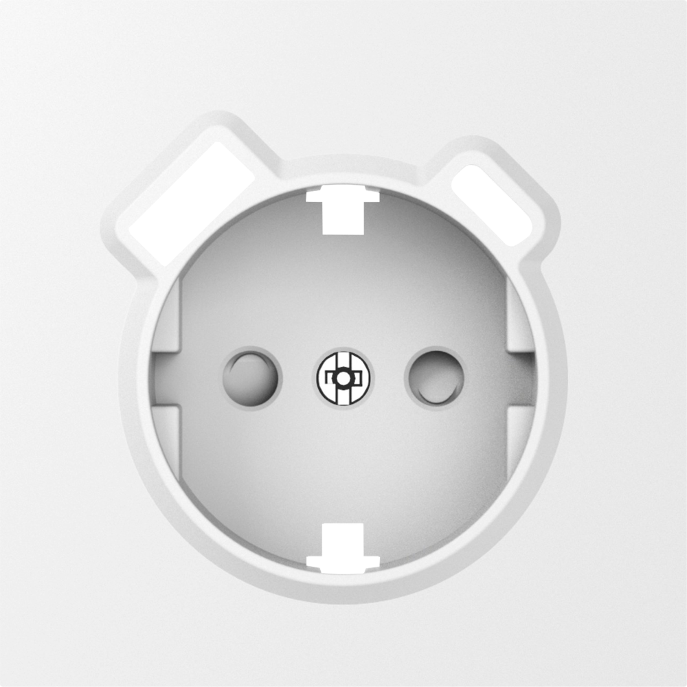 Donel S08 матовый белый накладка для розетки Schuko с зарядным устройством USB A+C,  со шторками 16A 250 В~,серия DB, DS22933