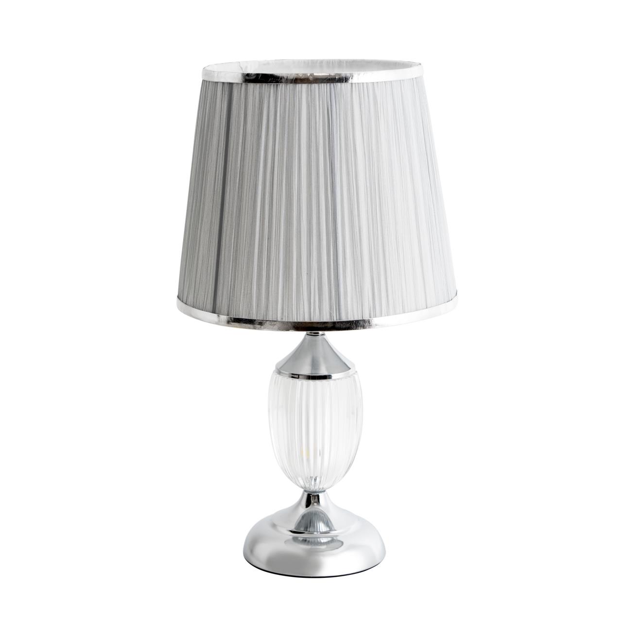 Настольный светильник Е27/LED, 1x60Вт/10Вт, 6500К / 2700, LED4U L6171 CR Хром