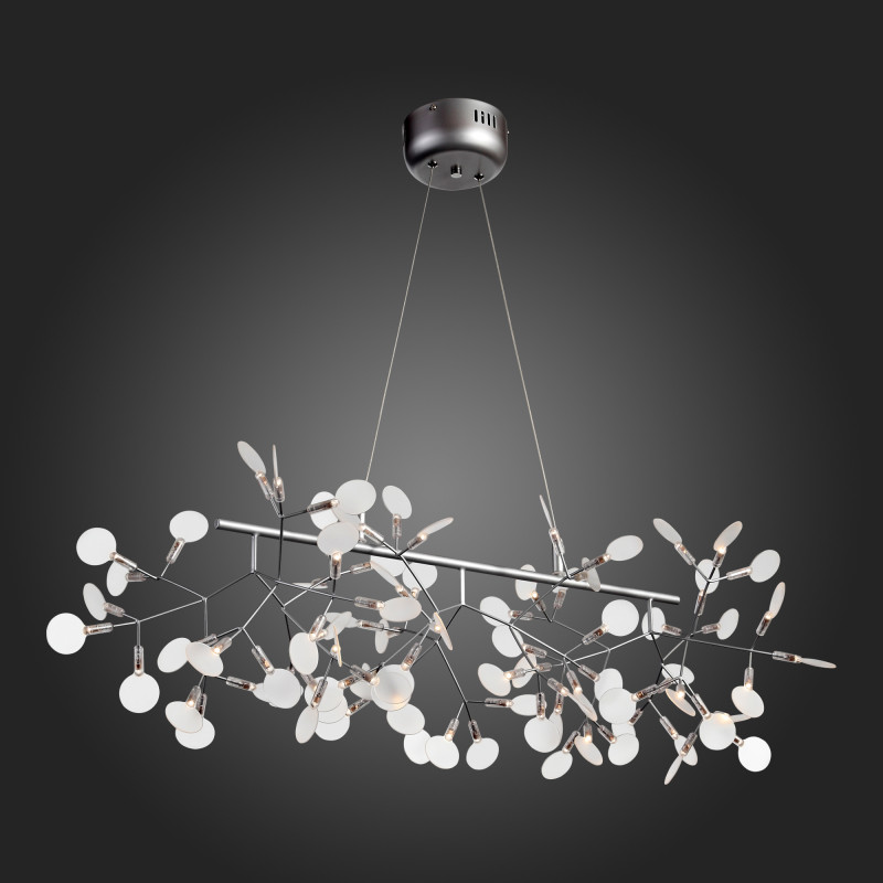 Люстра подвесная 100*32 см, 41W 3500K ST LUCE RAFINA SL379.103.81 Серебристый
