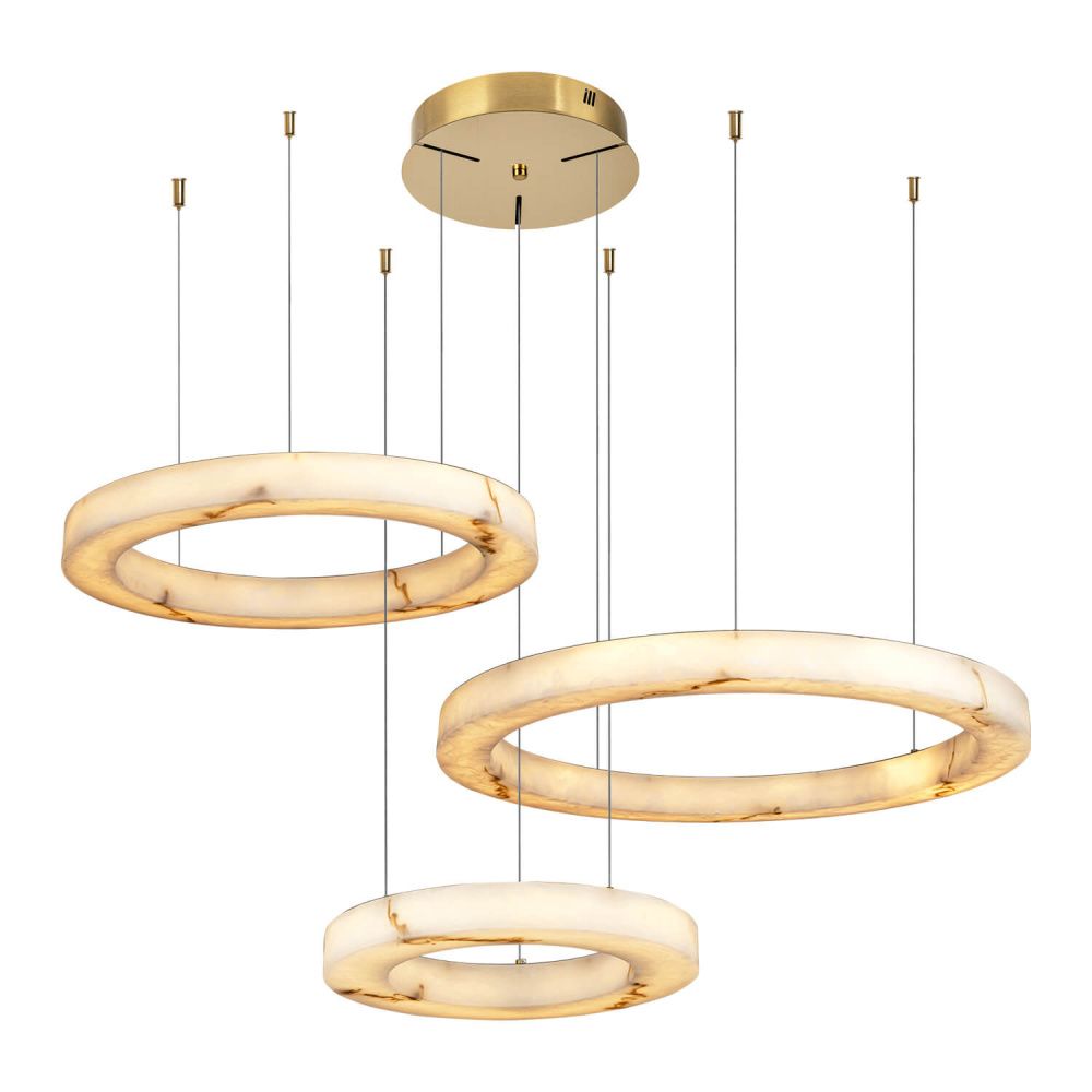 Подвесной светильник *80/60/40*6/6/5-180 см, *LED*103W, 3000-6000K, MODELIGHT  MDL.8486.800.600.400PL BS, Латунь