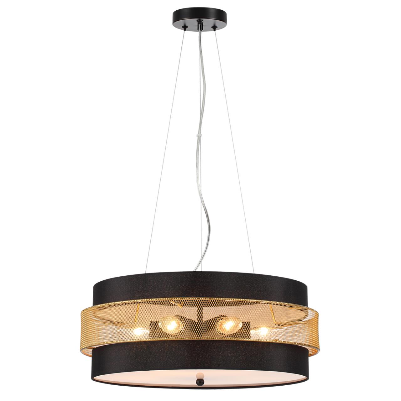 Потолочный светильник 38*15 см, 1*LED Lumion DRUMY 6597/40L черный, античная латунь
