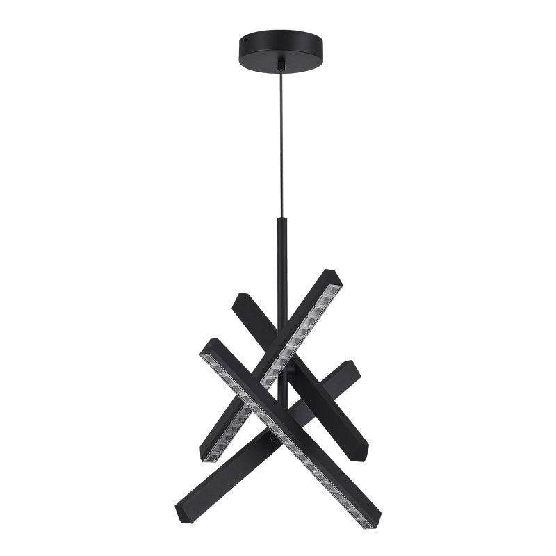 Подвесной светильник 42,3*42,3*-150 см, *LED, 43W, 4000K, ST-Luce Euclidics SL1018.413.04, черный