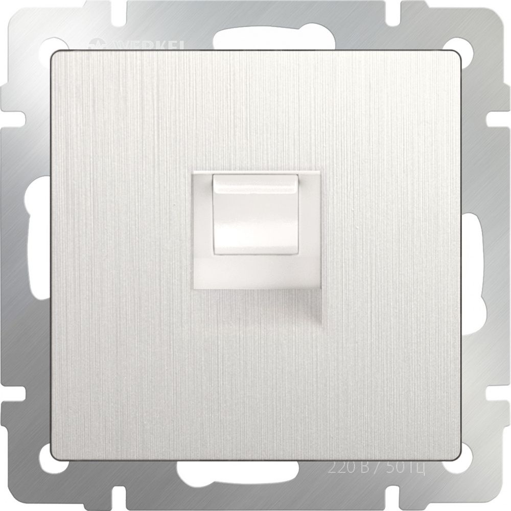 WL13-RJ-45 / Розетка Ethernet RJ-45 (перламутровый рифленый), 4690389124310