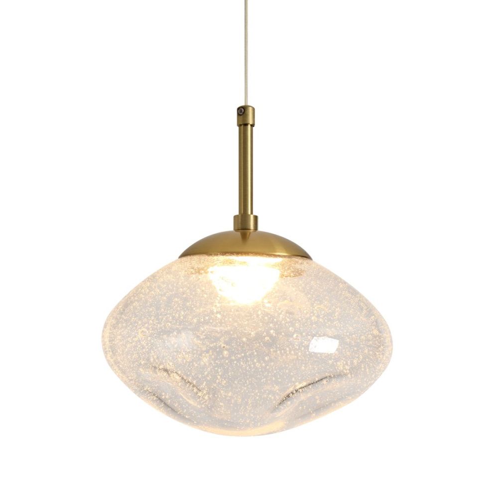 Подвесной светильник 20 см, 5W, 3000K, Freya Mote FR5601PL-01TR, латунь