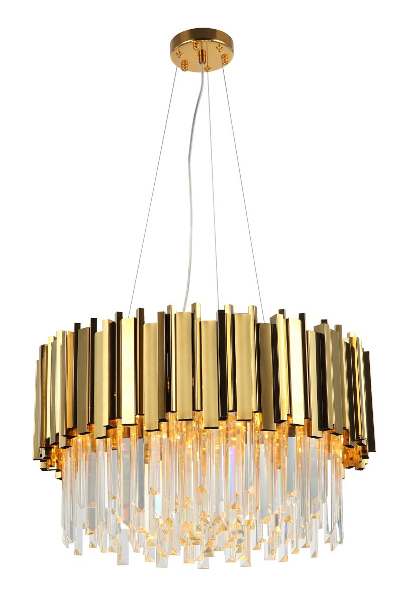 Люстра подвесная хрустальная 60*60*150 см, 6*E27 40W золото Stilfort Adisson 2107/03/06P