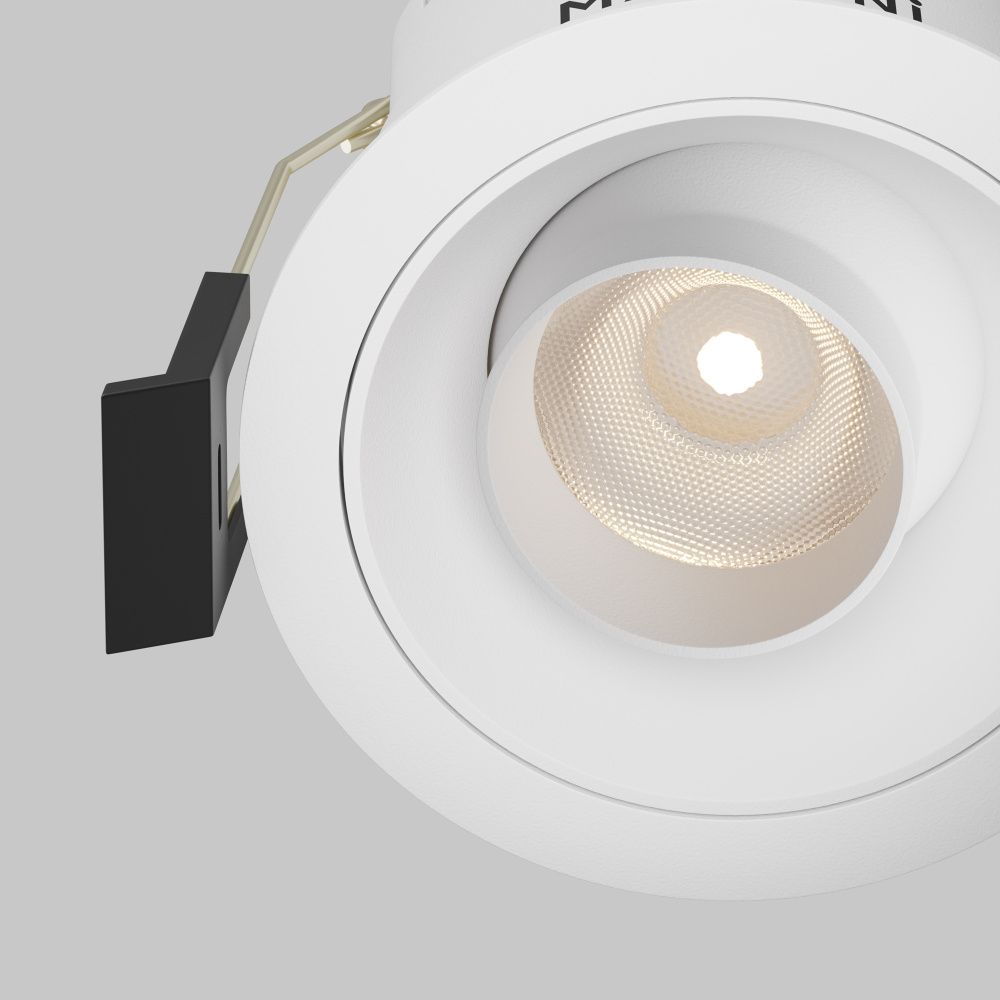 Встраиваемый светильник *6,5*-4,9 см, *LED*10W, 4000K, Maytoni Technical Dip T DL128-10W4K-W, Белый