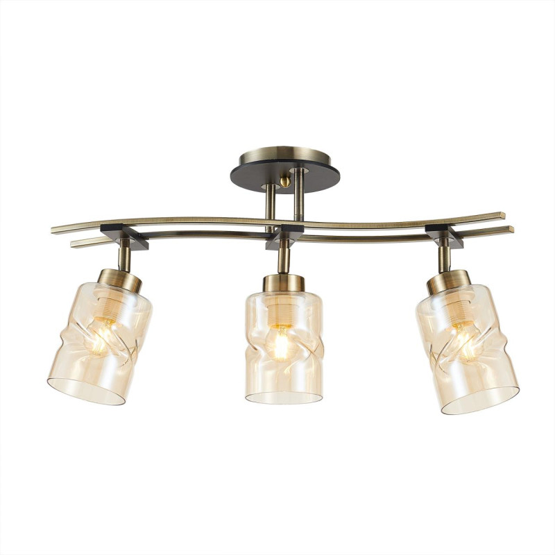 Люстра потолочная Citilux Мерида CL142134 Бронза\Венге 60*16*35