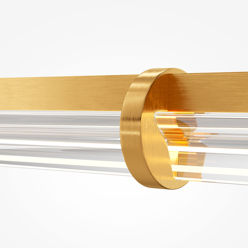 Линейный светильник 150*18*310 см, LED, 28W, 3000К, Maytoni Plume MOD340PL-L28BS3K латунный