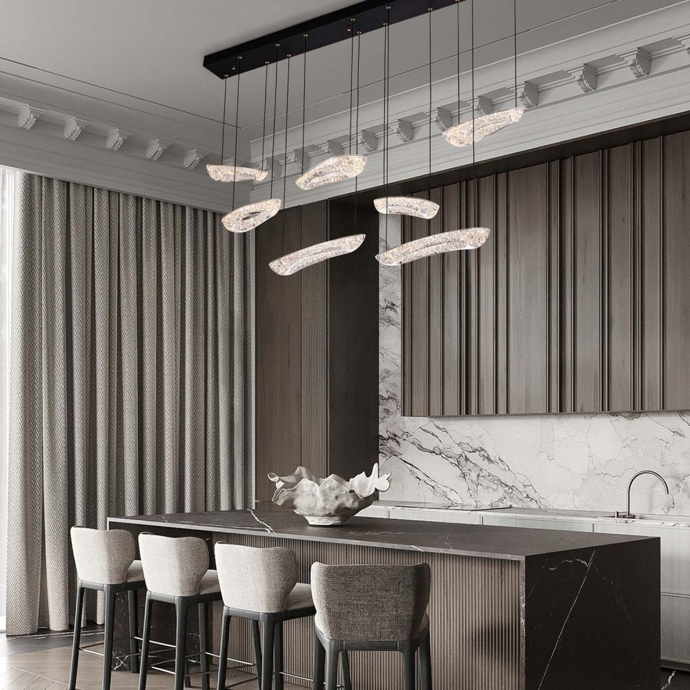 Подвесной светильник 27*120 см MODESTYLE MS.2333.7 BK