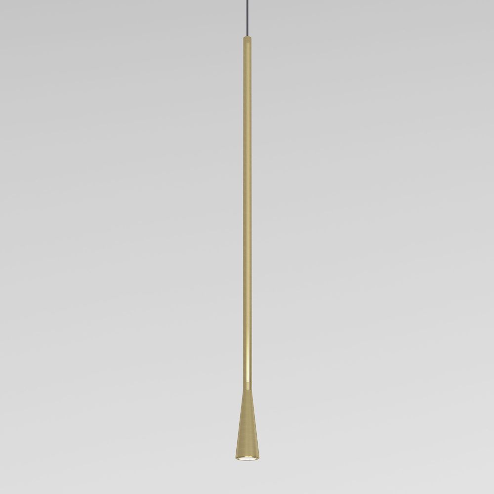 Подвесной акцентный светильник 6*6*140 см, LED, 7W, 4000K, Elektrostandard Vist 50312 LED, латунь