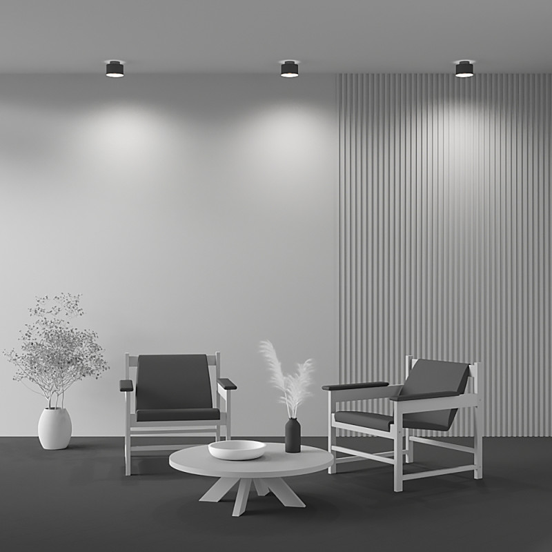 Светильник 11,8*11,8 см, LED 16W, 3000K Maytoni Planet C009CW-L16B, черный