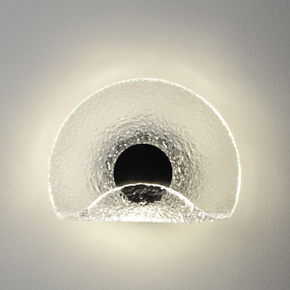 Светильник 20 см, 6W, 4000K, Crystal Lux WAVE AP6W LED TRANSPARENT, черный